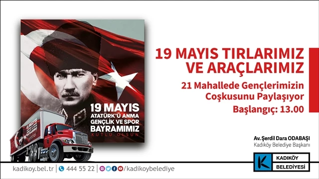 KADIKÖY 19 MAYIS KUTLAMALARINA HAZIR