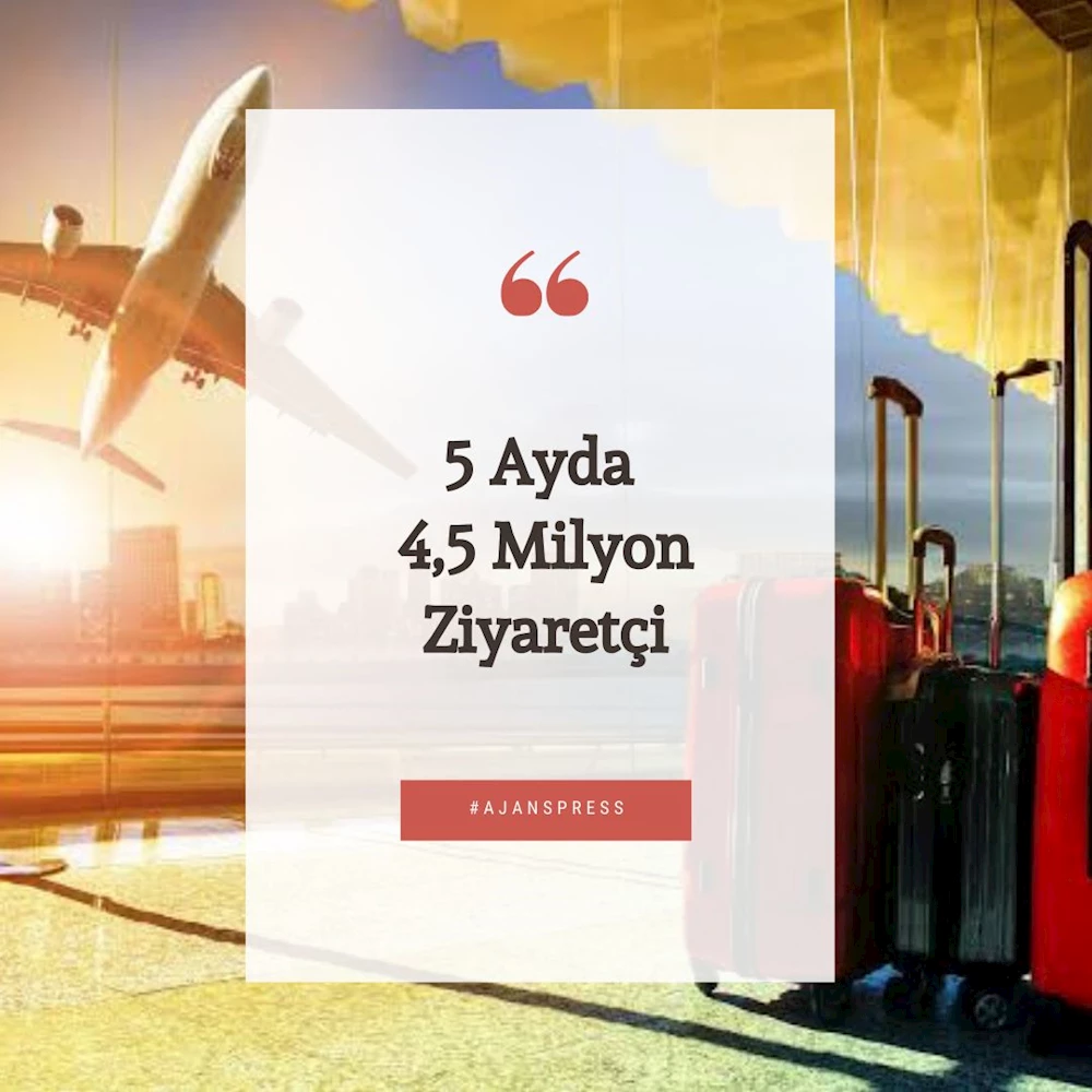 5 AYDA 4,5 MİLYON ZİYARETÇİ