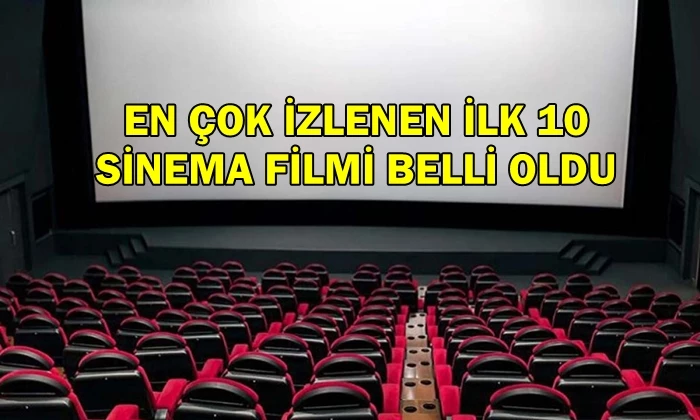 EN ÇOK İZLENEN İLK 10 SİNEMA FİLMİ BELLİ OLDU