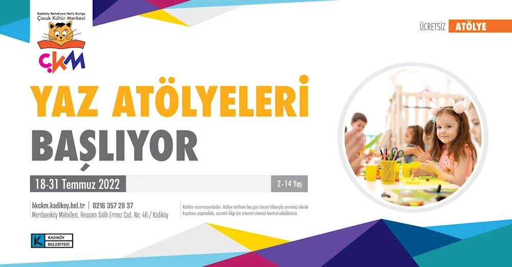 KADIKÖY’DE ÇOCUKLAR İÇİN YAZ ATÖLYELERİ BAŞLIYOR