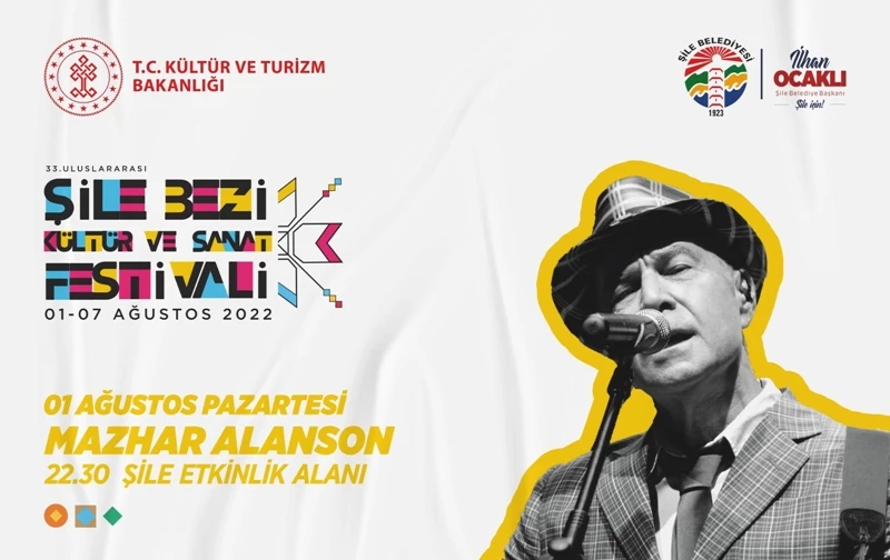 33.Uluslararası Şile Bezi Kültür ve Sanat Festivali Başlıyor……
