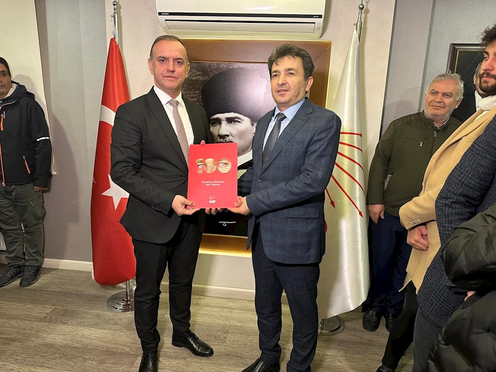 Alper Yeğin, CHP İlçe Başkanlığına Belediye Başkan Adaylığı için başvurusunu yaptı