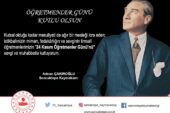 Kaymakam Adnan Çakıroğlu’nun 24 Kasım Öğretmenler Günü Mesajı