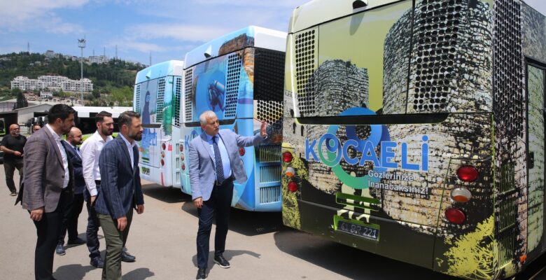 Kocaeli’nin turistik alanları otobüslere giydirildi